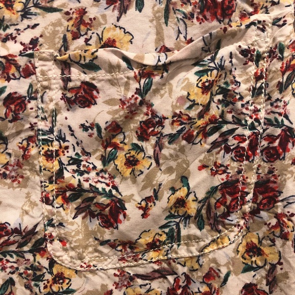 Beachlunchlounge floral blouse long sleeve small - Picture 3 of 6